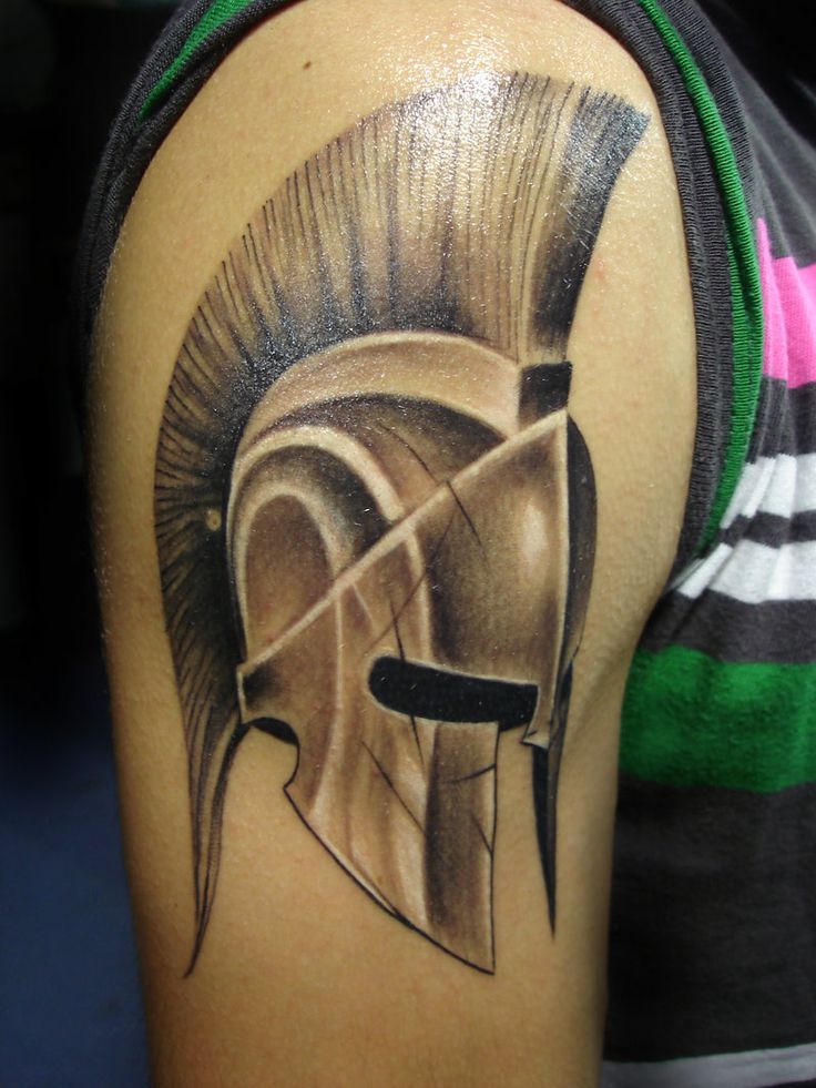 Значение татуировки спартанский шлем