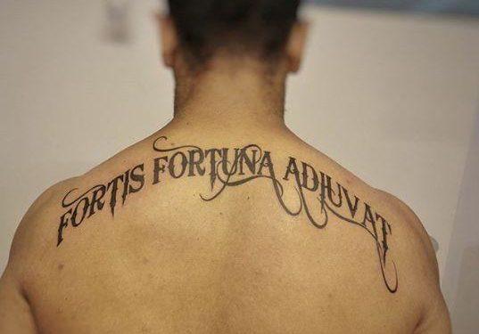 Good Luck Tattoo On Back