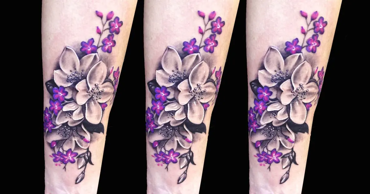 tattooek geş bi jasmine li ser çengê