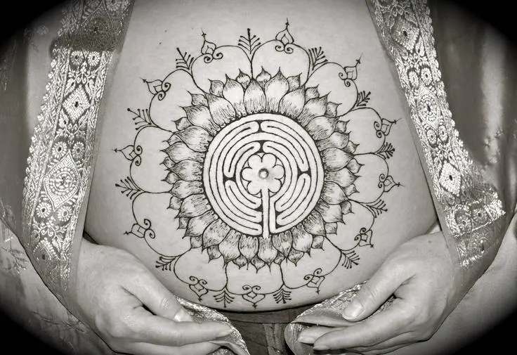 mandala maze tattoo