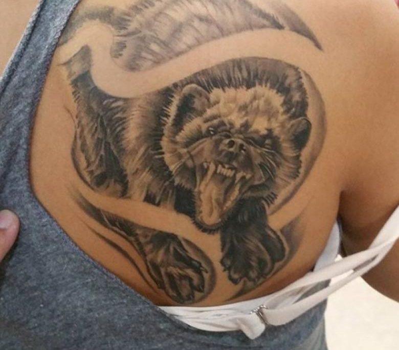 Wolverine tattoo on girl