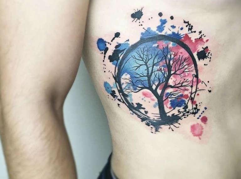 татуировка на дърво