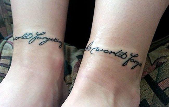 Tattoo Armband zwei Beine