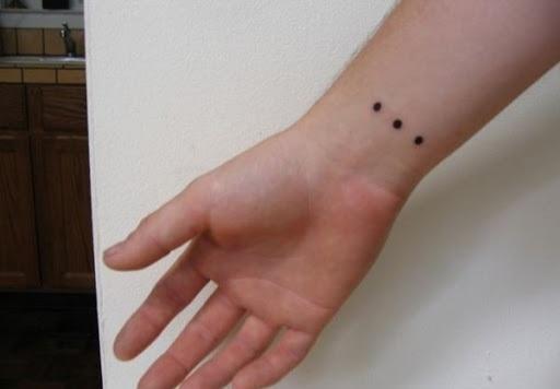 Photos of three dot tattoos - All about tattoos