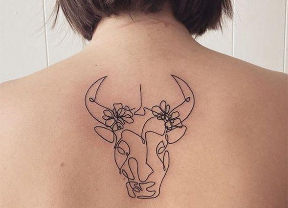 Härkä horoskooppi tatuointi