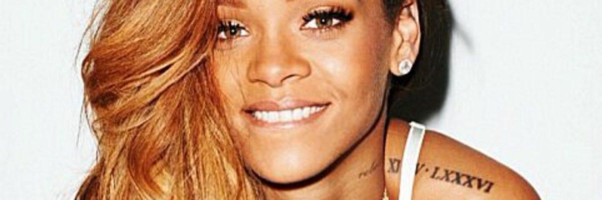 ស្នាមសាក់របស់ Rihanna នៅលើស្មា