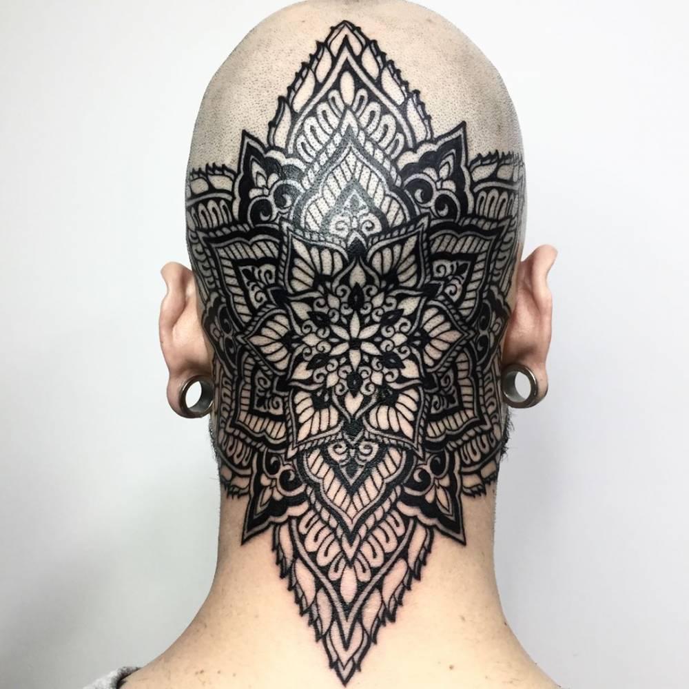 Tattoos on the back of the head - All about tattoos