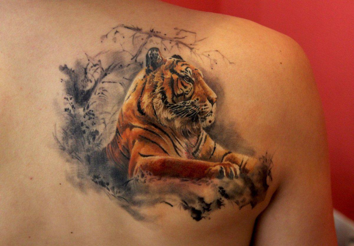100 дизайнов и значений татуировок тигра