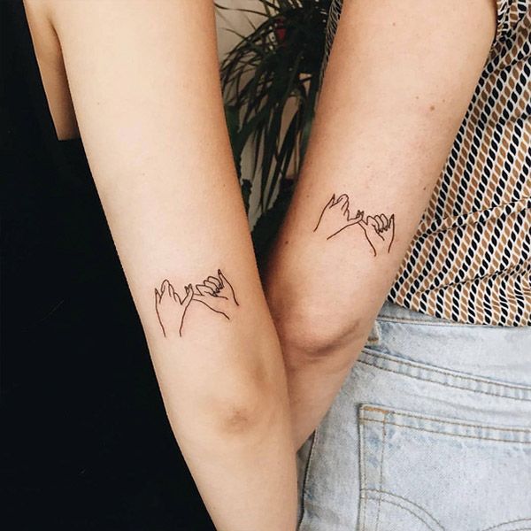 +100 татуировок для лучших друзей с крутым дизайном