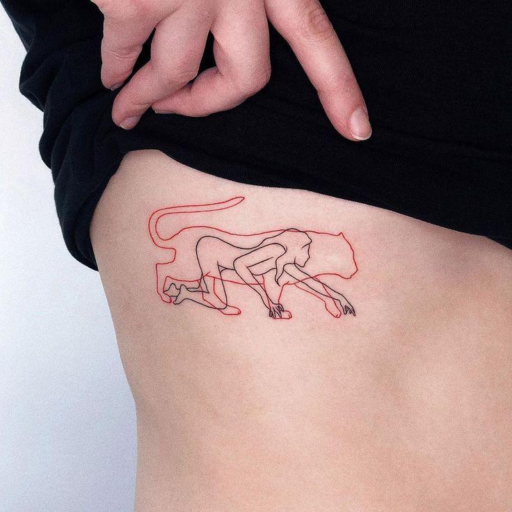 102 tatuaxes de gatos: deseños minimalistas con significado
