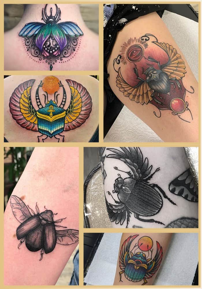 110 tetovaní scarab: kresby a významy