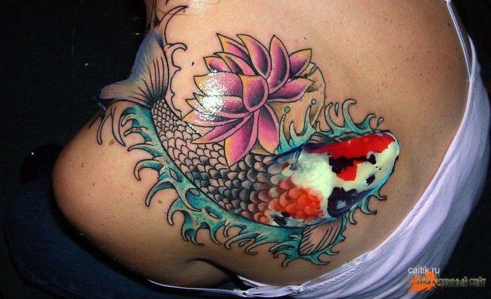 110条日本锦鲤（鲤鱼）纹身：类型和含义