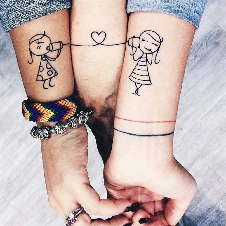 150 tatuatges d’amistat per als millors amics
