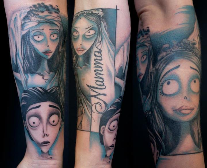 22 de tatuaje inspirate din filmul Nightmare Before Christmas