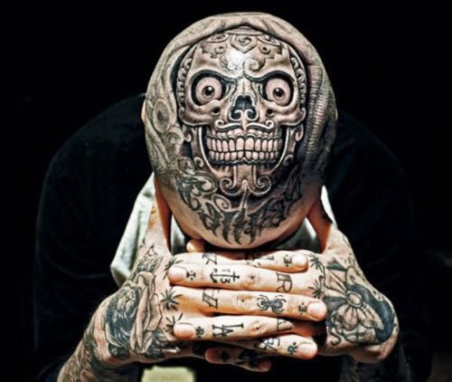 232 Татуировки на лице и голове