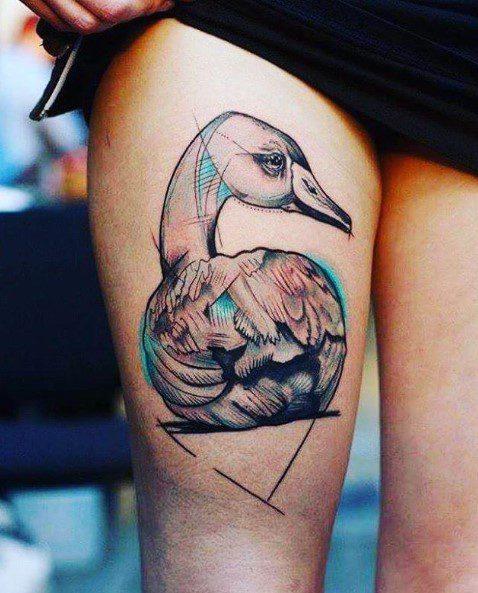 30 Gänsen Tattooen: beschte Motiver a Bedeitungen