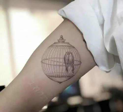 30 cage tattoos for those who conquered freedom