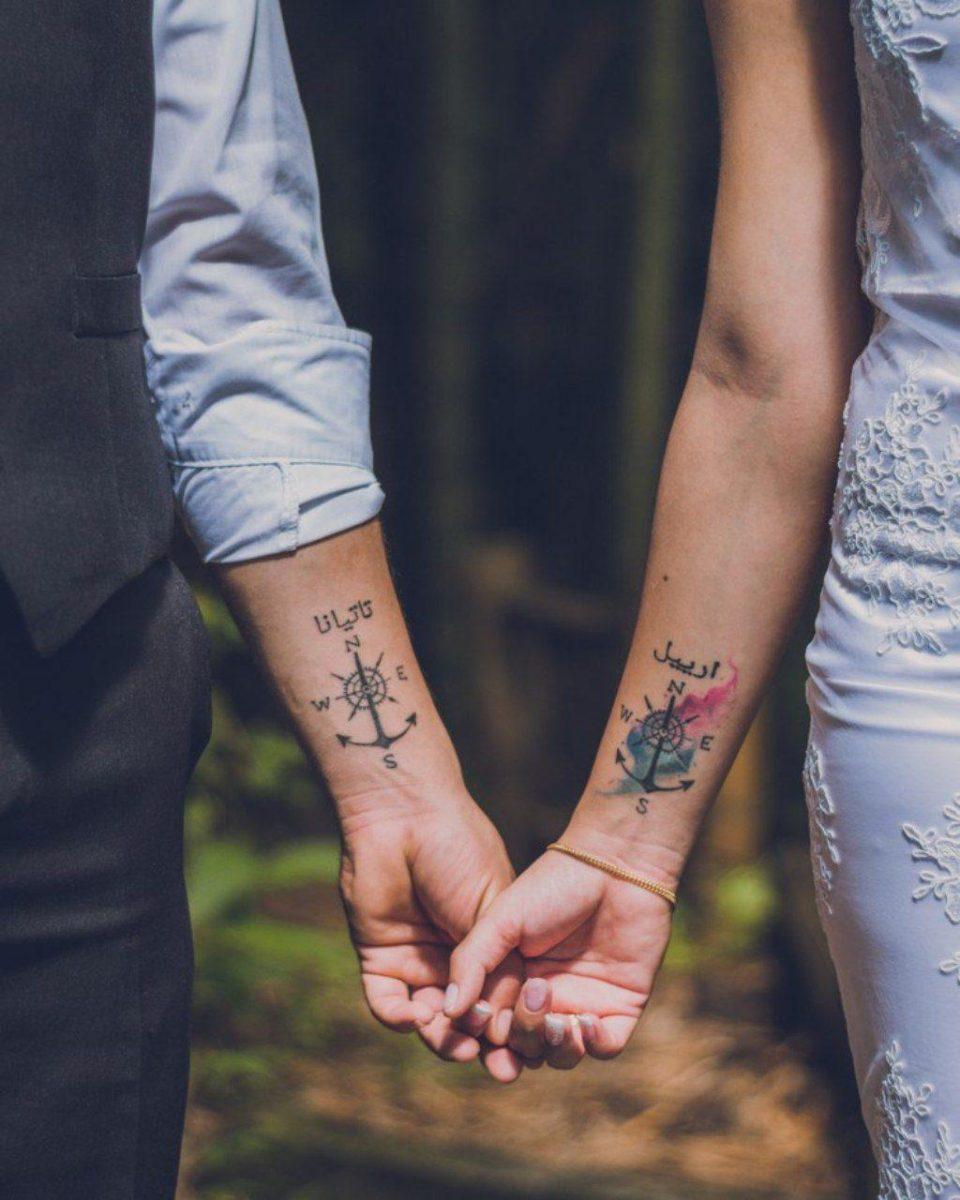 그들이 받고 싶어하는 낭만적인 커플을 위한 38개의 사랑 문신