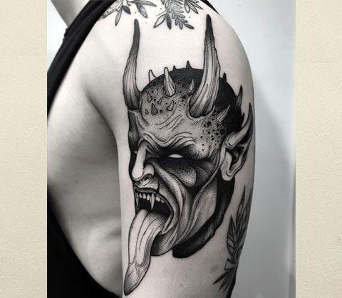 45 Japanese demon tattoos (ONI) and their meaning