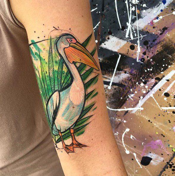 49 великолепных татуировок пеликана (и их значение)