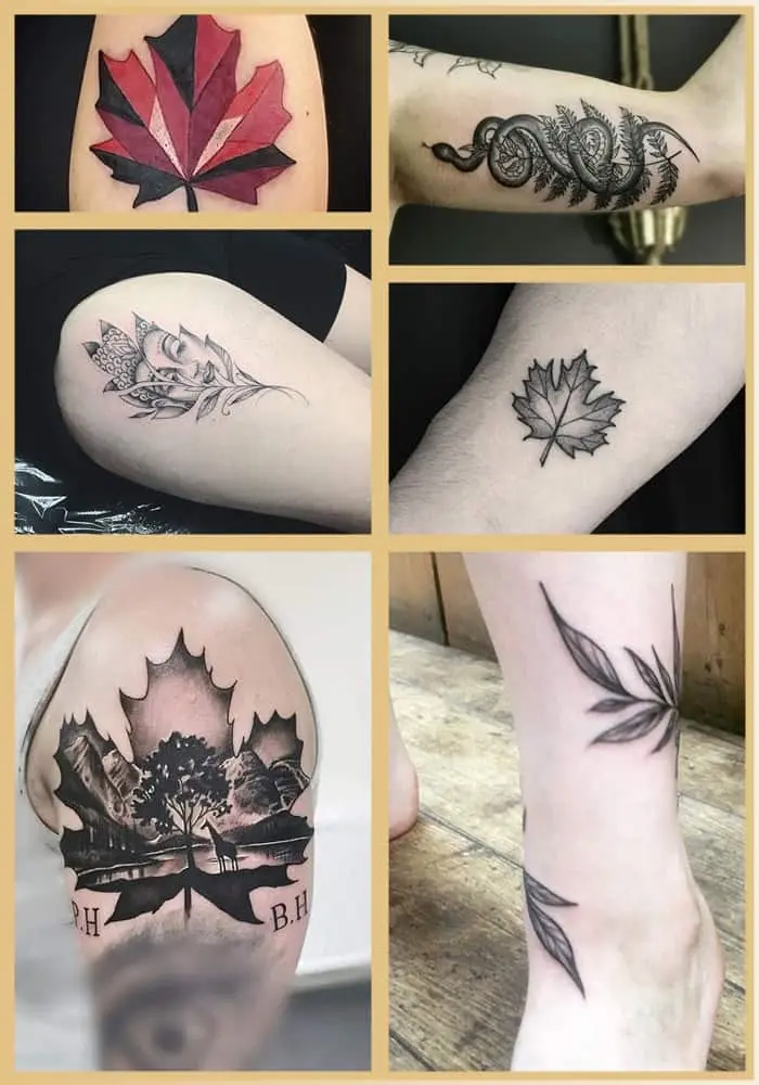 52 Blatt-Tattoos (und ihre Bedeutung)