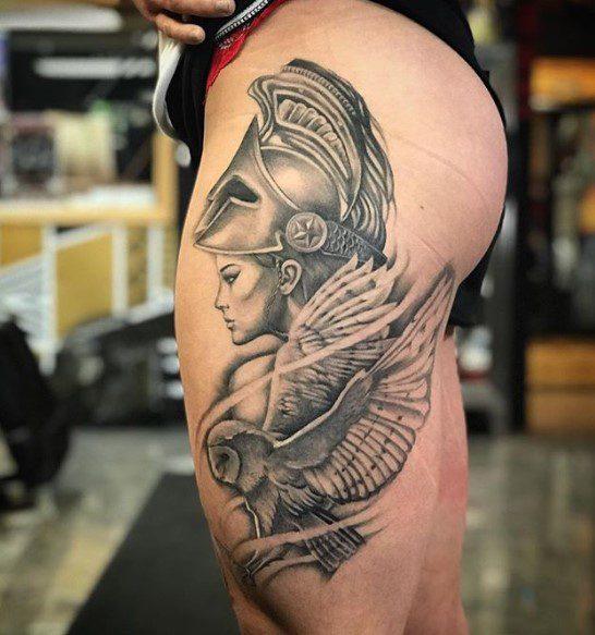 55 Tattoos of Athene and their meaning