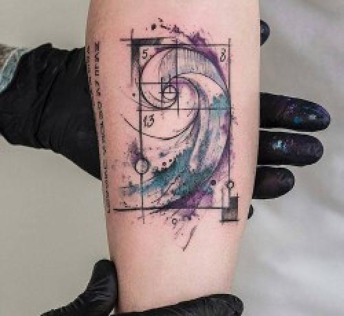 55 Tattoos Spiral Auro po o Fibonacci (ma o latou Uiga)
