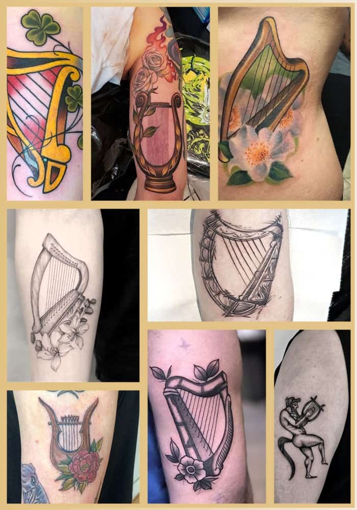 56 Harfen-Tattoos (und ihre Bedeutung)
