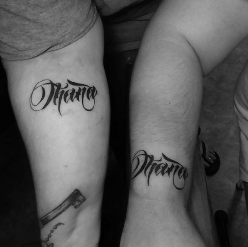 57 Incredible Ohana Tattoos + Photos and Meanings TatRing