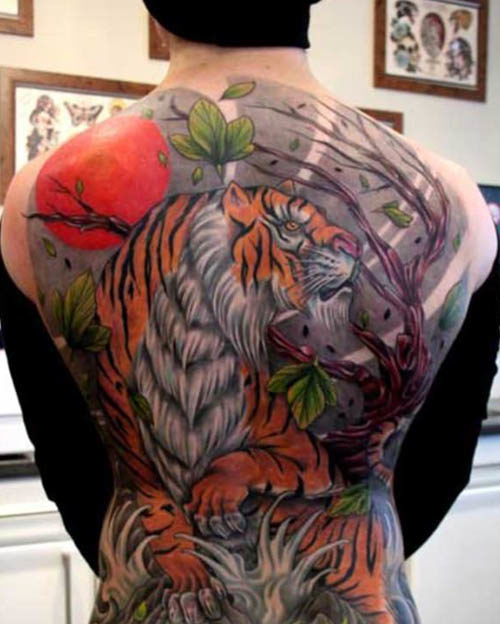 60 лучших дизайнов тату тигров