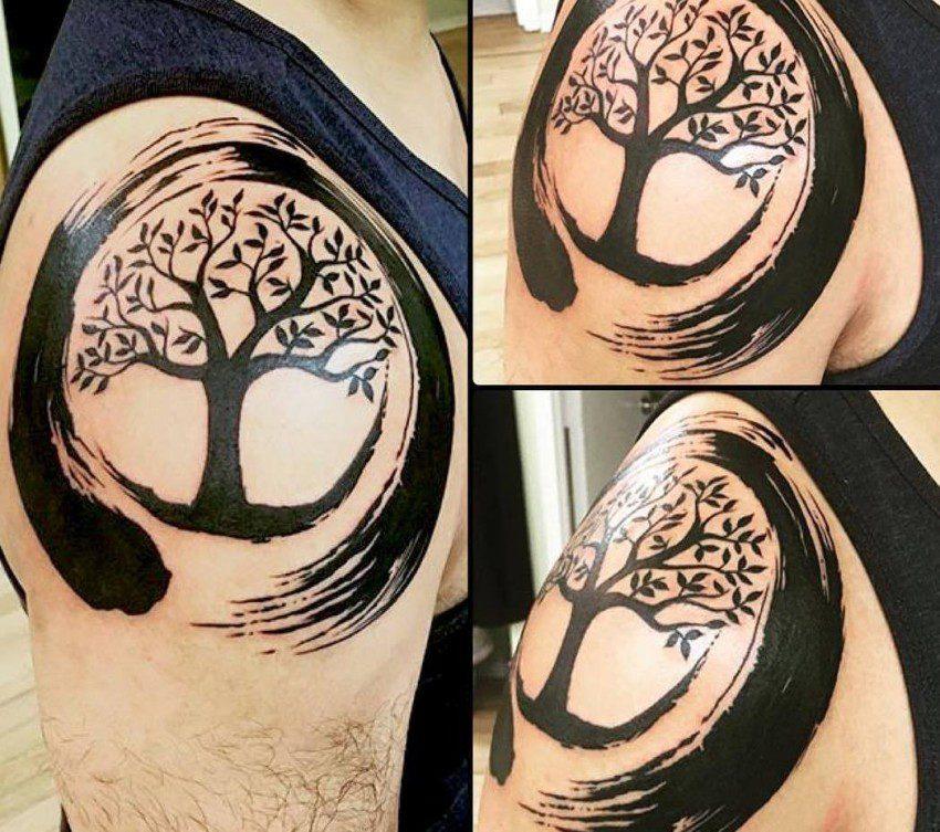 60 Enso tetovaža, zen krug (i njihovo značenje)