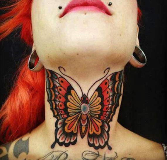 60 татуировок на шее: фото, значения и значения