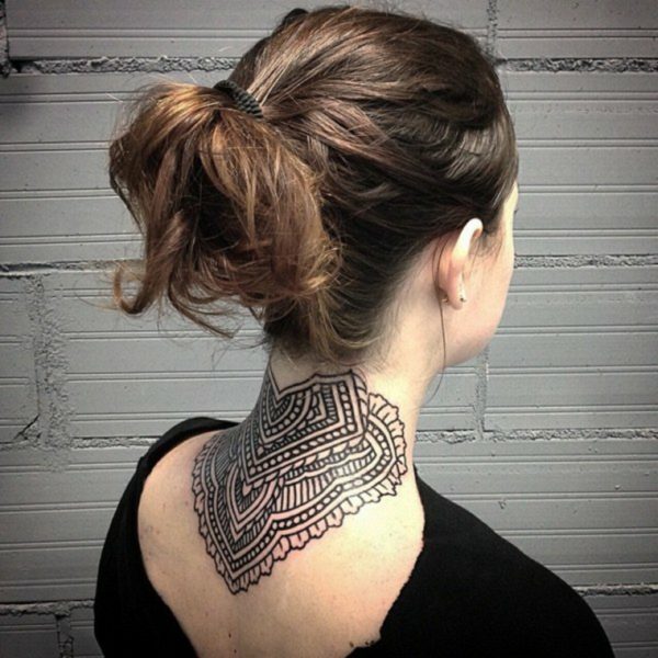 60 татуировок на шее: фото, значения и значения