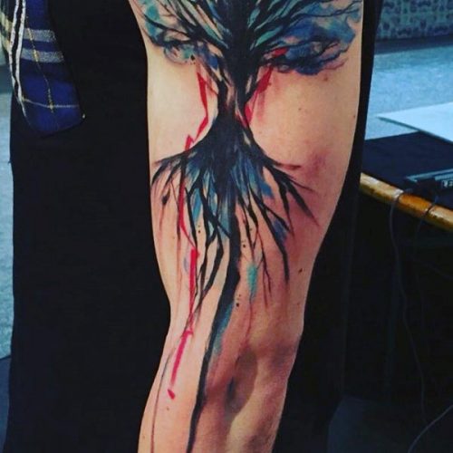 65 самых удивительных дизайнов татуировок с деревьями