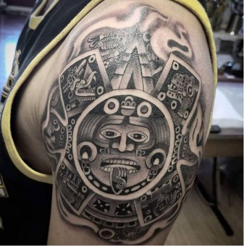 Татуировки Майя,Ацтеков,Индейские