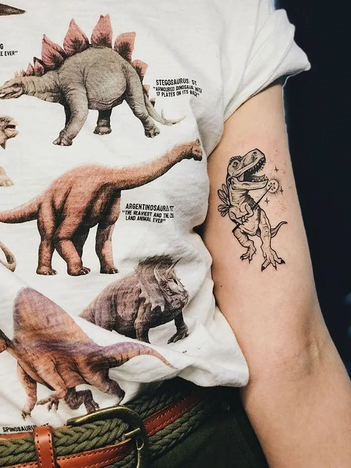 80 dinozaurų tatuiruočių: dizainas ir reikšmės