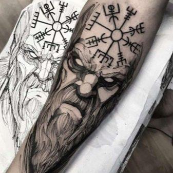 80 tatuaxes con runas viquingas (e o seu significado)