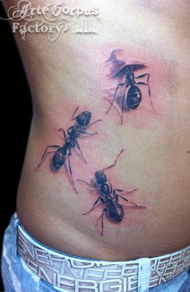 91 тату с муравьями: лучший дизайн и значение