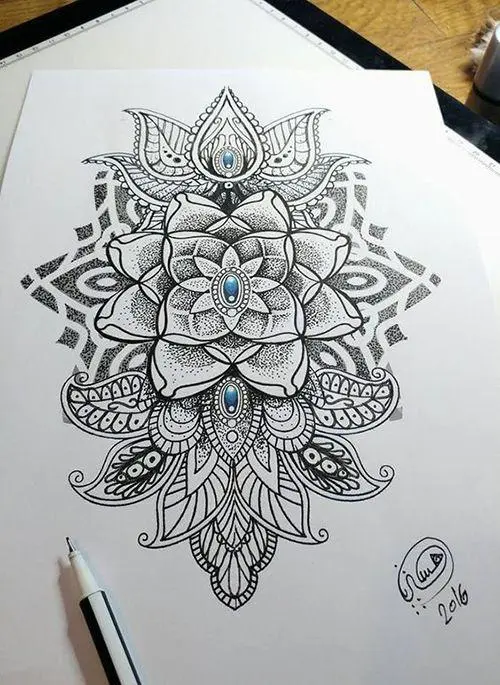 95 mandala -tatoeëermerke: die beste ontwerpe en betekenis