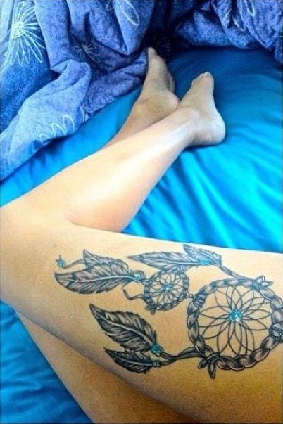 98 красивых и женственных татуировок Ловец снов