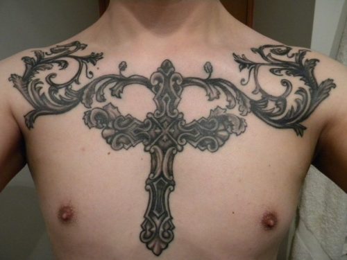 + более 120 фото татуировок на груди для мужчин