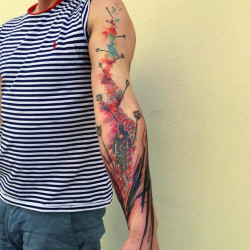 + более 200 фотографий татуировок на руке для мужчин