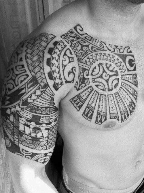 Черно-белые татуировки для мужчин