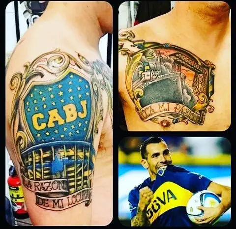 Действительно эффектные татуировки Boca Juniors