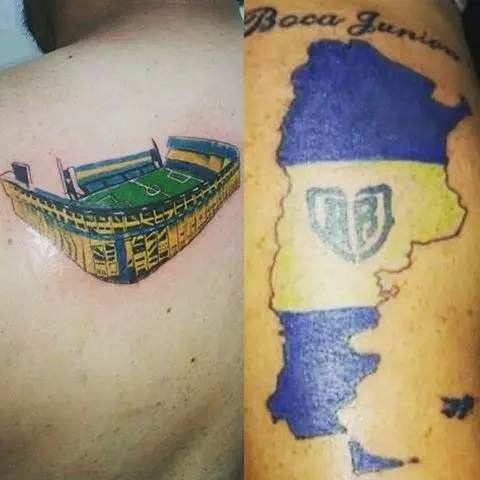 Действительно эффектные татуировки Boca Juniors