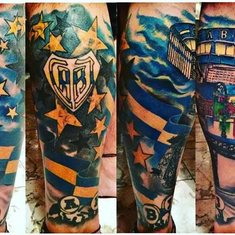 Действительно эффектные татуировки Boca Juniors