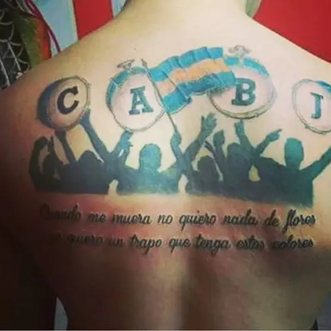 Действительно эффектные татуировки Boca Juniors