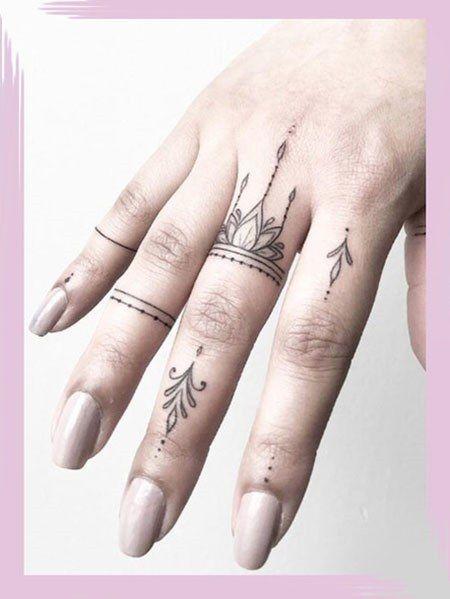 ▷ НАЙ -ДОБРИТЕ изображения на татуировки на пръсти за жени