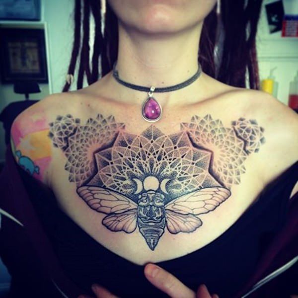 Эффектные геометрические татуировки для женщин