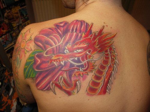 Фантастические татуировки дракона и значения